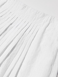 Длинная юбка из смеси льна UNIQLO в полоску 1161549102 (Белый XL)