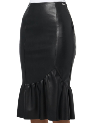 Женская юбка Armani Exchange из экокожи 1162169797 (Черный 6)