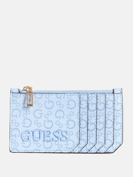 Картхолдер Guess з логотипом 1159812526 (Блакитний, One size)