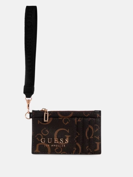 Картхолдер із ручкою Guess з логотипом 1159824604 (Коричневий One size)