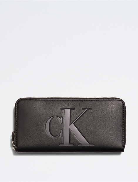 Стильный кошелек Calvin Klein с логотипом 1159784598 (Черный, One size)