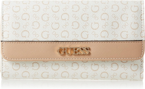 Стильний жіночий кошелек Guess на кнопці 1159796626 (Білий, One size)