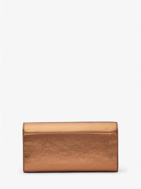 Женский лакированный кошелек Michael Kors 1159802597 (Коричневый, One size)