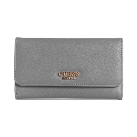 Стильний жіночий гаманець Guess на кнопці 1159807065 (Сірий, One size)