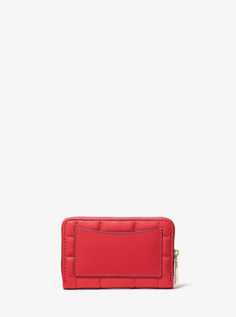 Женский кожаный кошелек Michael Kors с логотипом 1159810790 (Красный, One size)