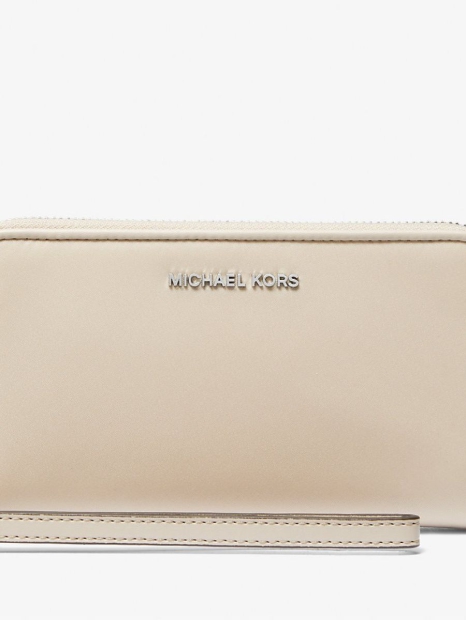 Женский кошелек из нейлона Michael Kors с логотипом 1159811599 (Бежевый, One size)