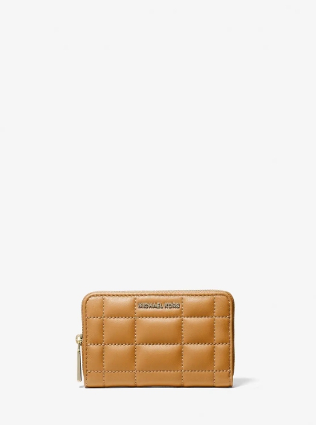 Женский кожаный кошелек Michael Kors с логотипом 1159817502 (Коричневый One size)