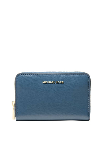 Стильный кожаный кошелек Michael Kors с логотипом 1159822133 (Синий One size)