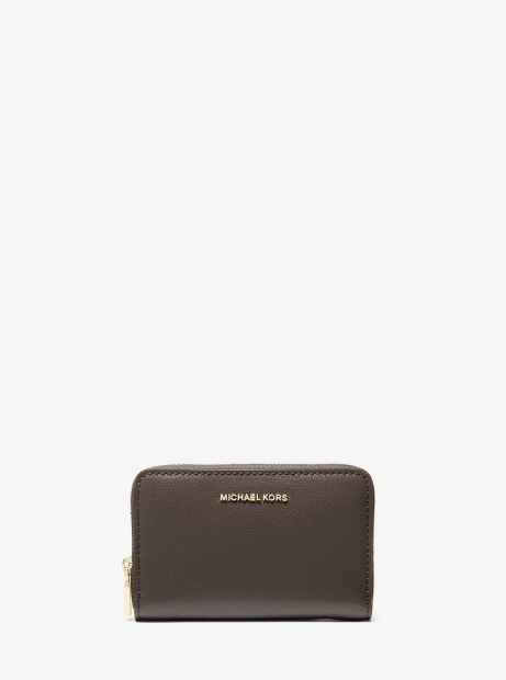 Шкіряний гаманець Michael Kors з логотипом 1159827372 (Коричневий One size)