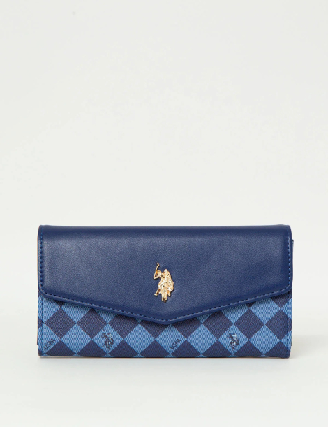 Стильный женский кошелек U.S. Polo Assn 1159831956 (Синий One size)