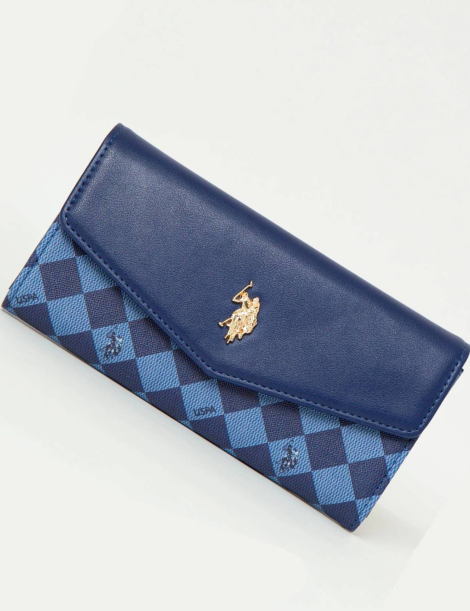 Стильный женский кошелек U.S. Polo Assn 1159831956 (Синий One size)