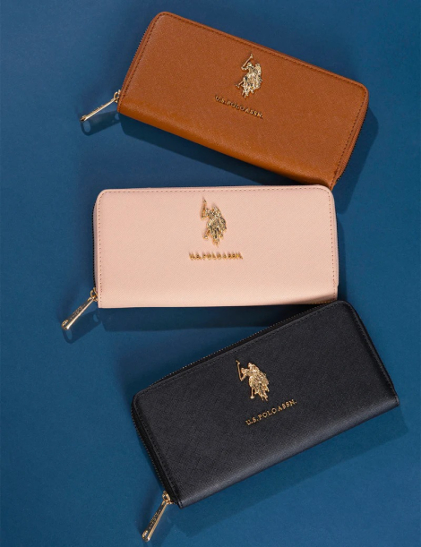Стильный женский кошелек U.S. Polo Assn 1159831965 (Коричневый One size)