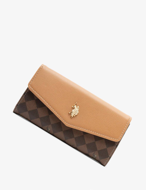 Стильный женский кошелек U.S. Polo Assn 1159832105 (Коричневый One size)