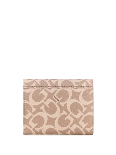 Стильный женский кошелек Guess на кнопке с логотипом 1159832700 (Бежевый One size)