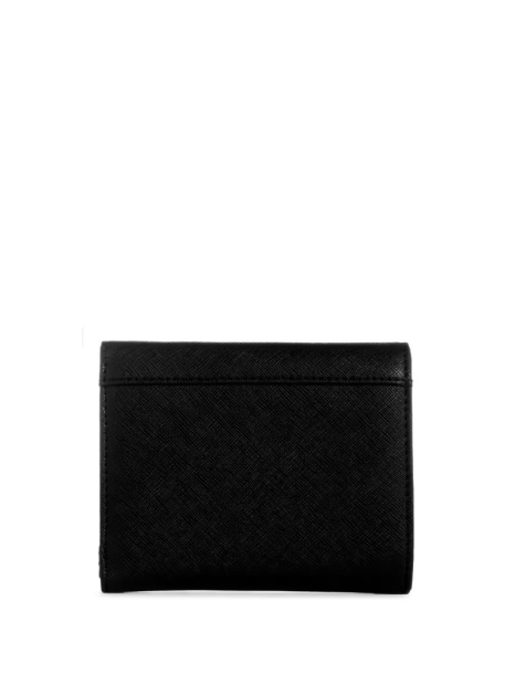 Стильный женский кошелек Guess на кнопке с логотипом 1159832702 (Черный One size)