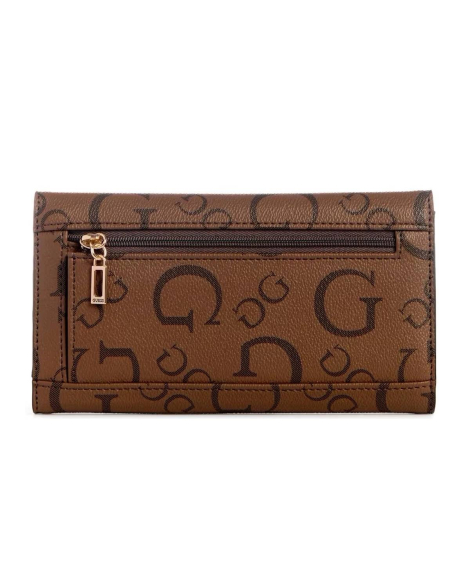 Стильний жіночий гаманець Guess з принтом 1159834608 (Коричневий One size)