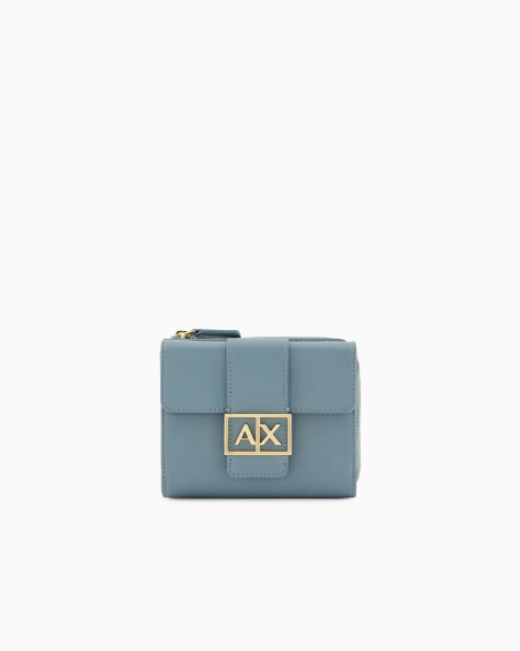 Стильний гаманець Armani Exchange з логотипом 1159834619 (Блакитний One size)