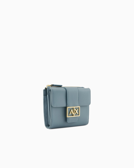 Стильний гаманець Armani Exchange з логотипом 1159834619 (Блакитний One size)