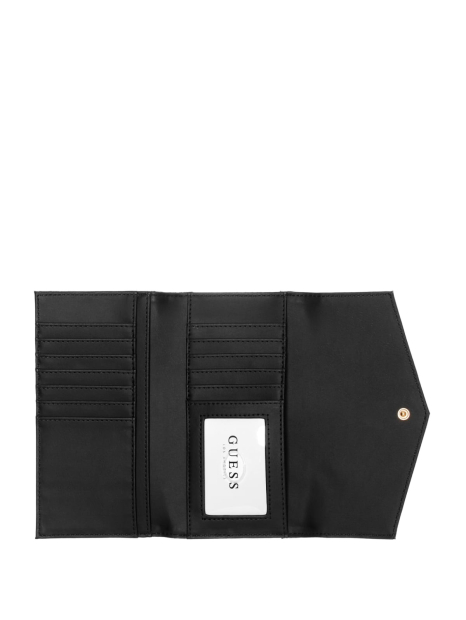 Стильный женский кошелек Guess на кнопке 1159836586 (Черный One size)