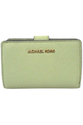 Кожаный кошелек Michael Kors с логотипом 1159783095 (Зеленый, One size)