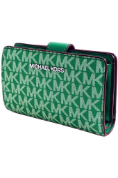 Женский кошелек Michael Kors с логотипом 1159783097 (Зеленый, One size)