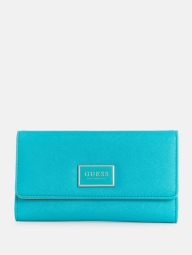 Стильный женский кошелек Guess на кнопке 1159791977 (Синий, One size)
