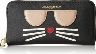 Женский кошелек Karl Lagerfeld Paris на молнии 1159794090 (Черный, One size)