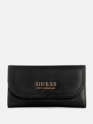 Стильный женский кошелек Guess на кнопке 1159794433 (Черный, One size)