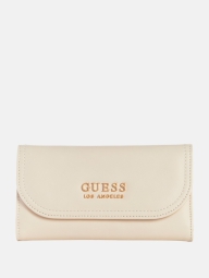 Стильний жіночий гаманець Guess на кнопці 1159794479 (Бежевий, One size)