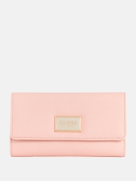 Стильный женский кошелек Guess на кнопке 1159795367 (Розовый, One size)