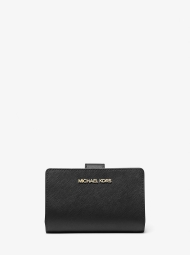 Женский кожаный кошелек Michael Kors с логотипом 1159795548 (Черный, One size)