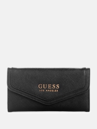 Стильний жіночий гаманець Guess на кнопці 1159796142 (Чорний, One size)