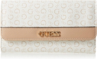 Стильный женский кошелек Guess на кнопке 1159796626 (Белый, One size)