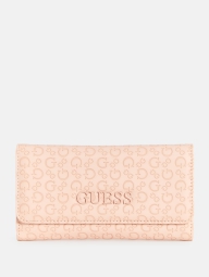 Стильный женский кошелек Guess на кнопке 1159797303 (Розовый, One size)