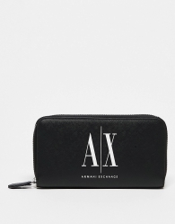 Стильный кошелек Armani Exchange с логотипом 1159797995 (Черный, One size)