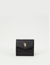 Стильный женский кошелек U.S. Polo Assn 1159802495 (Черный, One size)