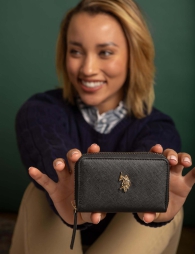 Стильний жіночий гаманець U.S. Polo Assn 1159806967 (Чорний, One size)