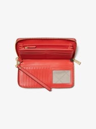 Шкіряний жіночий гаманець Michael Kors з логотипом 1159807962 (червоний, One size)