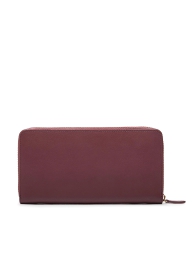 Стильний шкіряний жіночий гаманець Pinko на блискавці 1159809493 (Бордовий, One size)