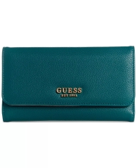 Стильний жіночий гаманець Guess на кнопці 1159809977 (Зелений, One size)