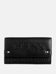 Стильний жіночий гаманець Guess на кнопці 1159810706 (Чорний, One size)