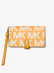 Женский кошелек из экокожи Michael Kors с логотипом 1159811386 (Желтый, One size)