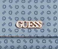 Стильний жіночий гаманець Guess на кнопці 1159815363  (Білий/синій One size)