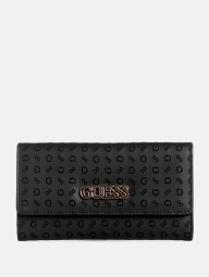 Стильний жіночий гаманець Guess на кнопці 1159815433  (Чорний One size)