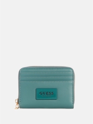 Стильный женский кошелек Guess на молнии с логотипом 1159820407 (Зеленый One size)