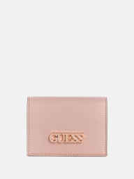 Стильный женский кошелек Guess на кнопке с логотипом 1159821998 (Розовый One size)