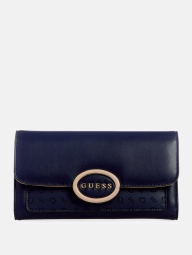 Стильный женский кошелек Guess на кнопке 1159832722 (Синий One size)