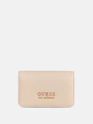 Стильный женский кошелек Guess на кнопке 1159834603 (Молочный One size)