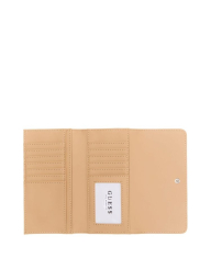 Стильный женский кошелек Guess на кнопке 1159836615 (Бежевый One size)