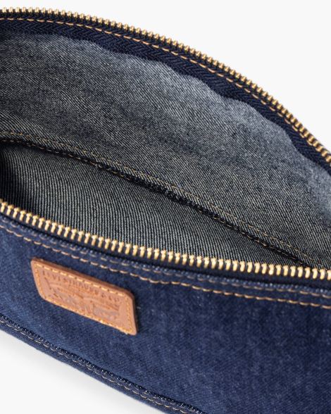 Джинсовая косметичка Levi's с логотипом 1159833003 (Синий One size)
